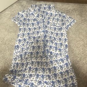 Roller Rabbit Blue Monkey Pajamas